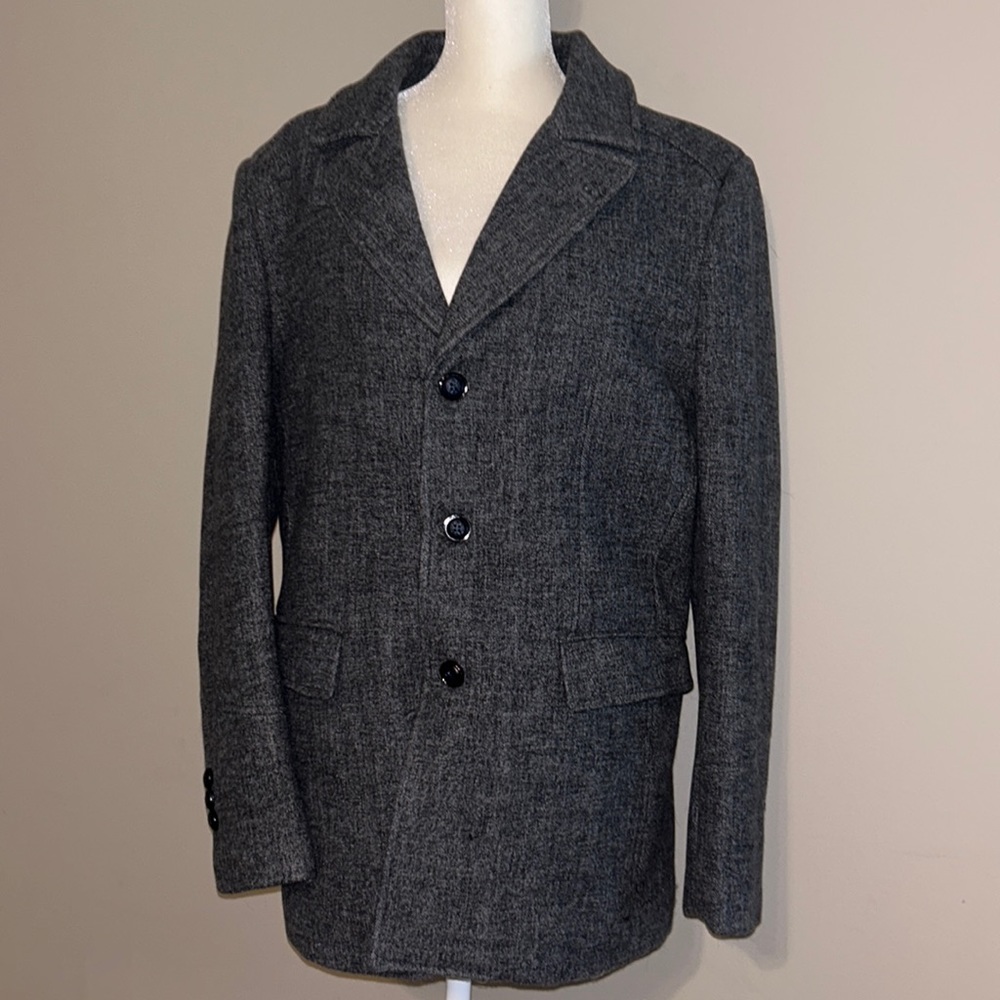 H.D.FEI Men’s Winter Dress Peacoat M/L NWOT